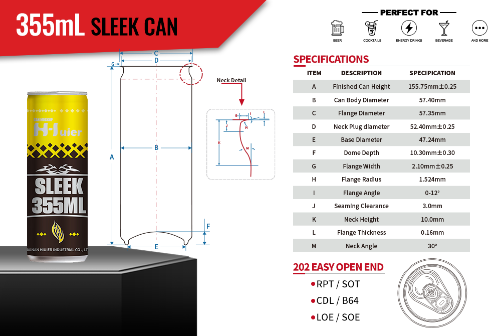 sleek can 355ml sleek can 355ml