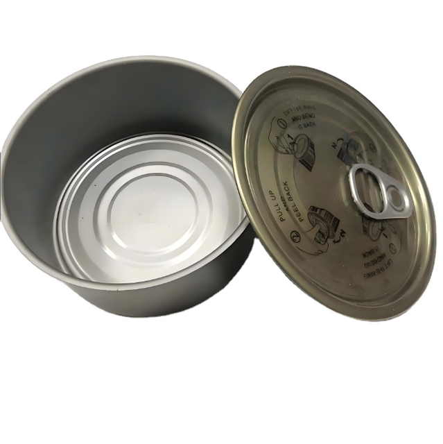 Wholesale Food Grade 2 Piece Round Empty Tuna Food Tin Can For Tuna Meat Packaging