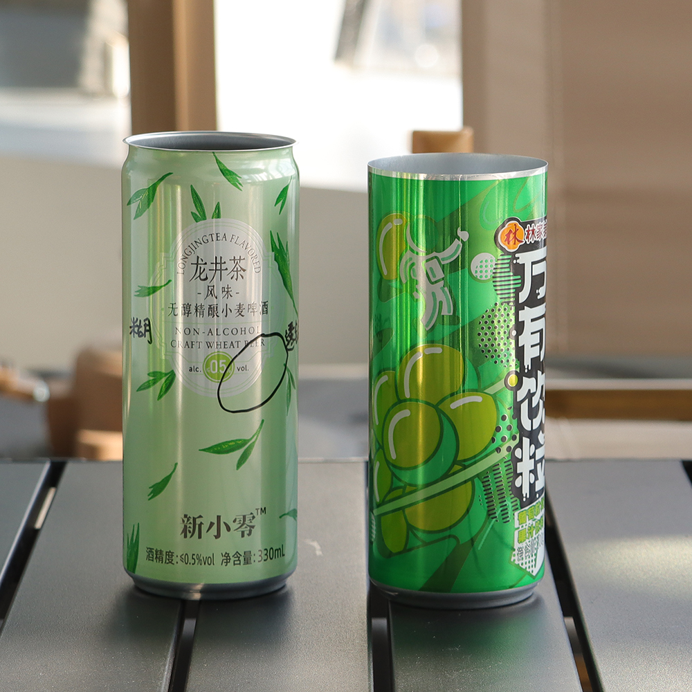 China Factory Wholesale Custom 330ml Sleek Blank Printed Empty Aluminum Can for Beer Beverage Soda Soft Drinks