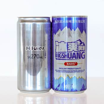 269ml Sleek Can Beverage Aluminum Cans Manufacturing for Beverage Beer Packaging 