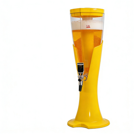 beer tower yellow