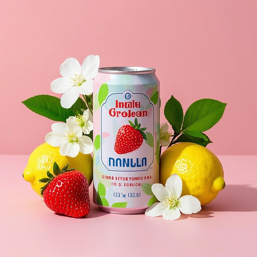 Wholesale Eco-friendly 330ml 500ml Custom Desgin Empty Printed Aluminum Beverage Rose And Strawberry Flavor Juice Drink Packaging Can