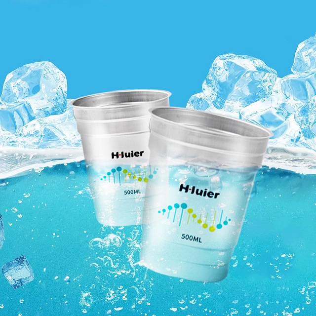 Odolný a lehký hliníkový pohár vlastní pivo hliníkový pohár velkoobchod 500 ml hliníkového šálku
