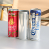 Factory Custom Eco-friendly Custom Logo Printed Aluminum Cans Sleek Printed Aluminum Cans for Energy Cocktail Drinks