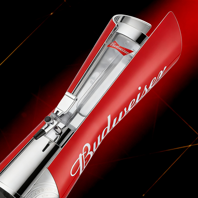 Torre de cerveza estilo Budweiser al por mayor: Dispensador de bebidas de 3 litros de alto flujo para lugares globales