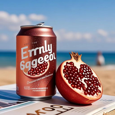 Chinwiwa fekitori oem zvakavanzika lable pomegranate michero yejusi carbonated inopenya chinwiwa