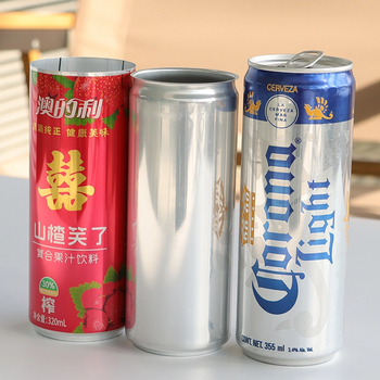 China Manufacturer 330ml 355ml 473ml 500ml Sleek Wholesale Empty Blank Plain Aluminum Can 