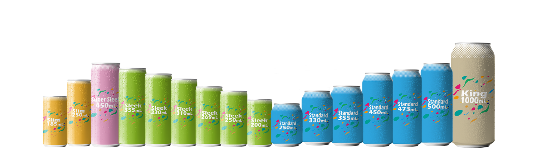 aluminum can all size