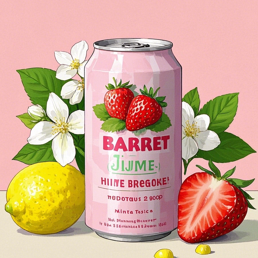 Wholesale Eco-friendly 330ml 500ml Custom Desgin Empty Printed Aluminum Beverage Rose And Strawberry Flavor Juice Drink Packaging Can