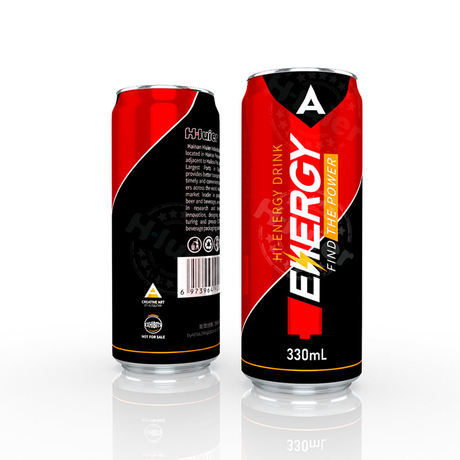 Wholesale Customize Own Private Label Brand 250ml 330ml Slim Sleek Aluminum Canned Hydration Carbonated Beverage Energy Drink