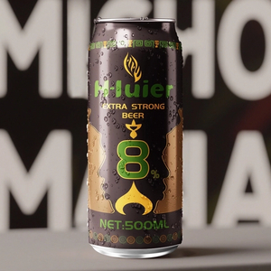 OEM Prywatna marka Extra Strong Beer 8% ABV Alkoholowy napój w puszce Light Lager Beer