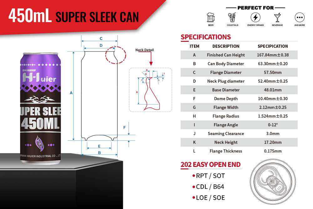 sleek can 450ml