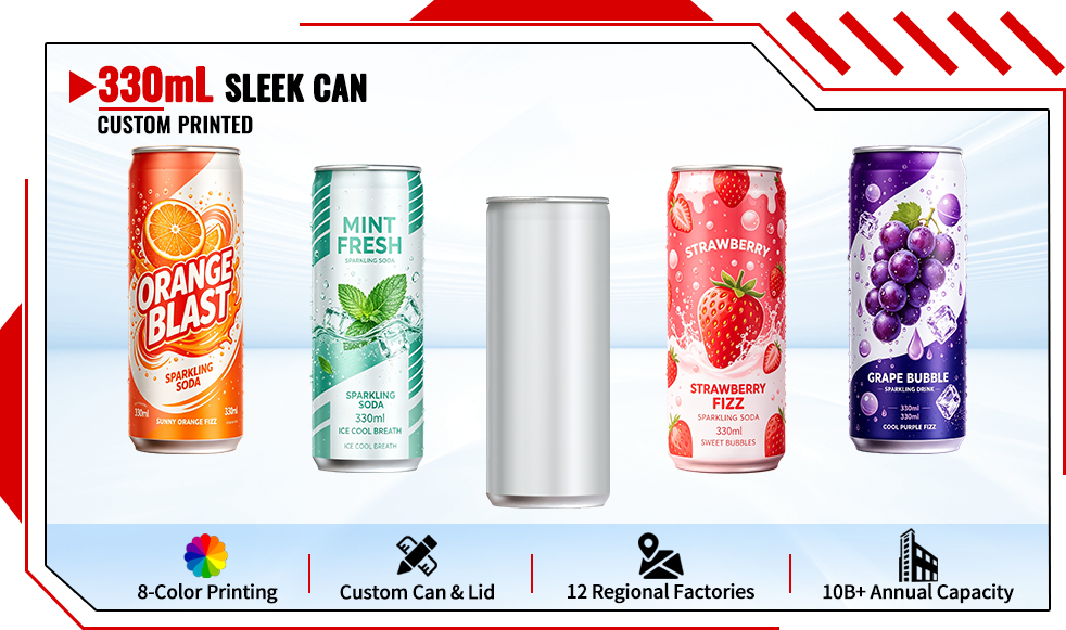 cusotm sleek can 330ml